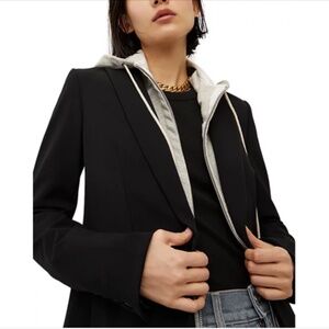 Veronica Beard Black Scuba Dickey Jacket